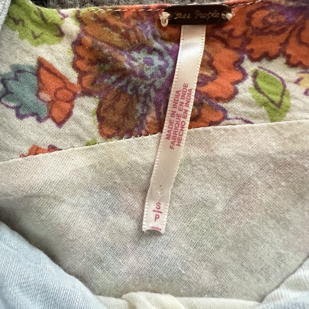 Free People Kelso Maxi Dress Small Cotton Lined Pockets Floral Boho Festival - Picture 7 of 12